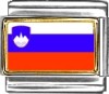 Slovenia Flag Italian Charm