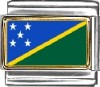 Solomon Islands Flag Italian Charm