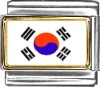 South Korea Flag Italian Charm