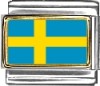 Sweden Flag Italian Charm
