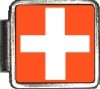 Switzerland Flag Italian Charm