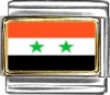 Syria Flag Italian Charm