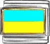 Ukraine Flag Italian Charm