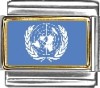 United Nations Flag Italian Charm