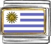 Uruguay Flag Italian Charm