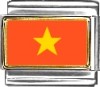 Vietnam Flag Italian Charm