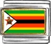 Zimbabwe Flag Italian Charm
