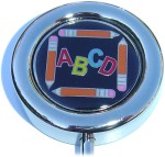 Letters ABCD and Pencils Purse Hanger