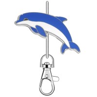 KK2229 Dolphin Jumping Purse Key Chain
