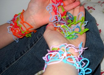 Look at how many Silly Bandz I have