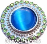 GS328 Equinox Blue And Green Snap Charm