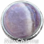 GS510 Lavender Chalcedony Snap Charm
