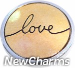 GS524 Handwritten Love Snap Charm