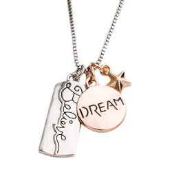 N01 Dream and Believe Stamped Necklace