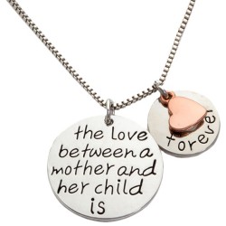N15 Love Between Mother and Child Stamped Necklace