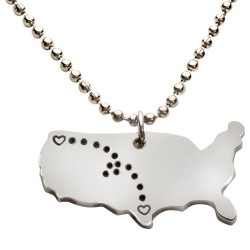 N19 Across the Miles Stamped Necklace