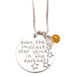 N23 Smallest Star Shines Stamped Necklace