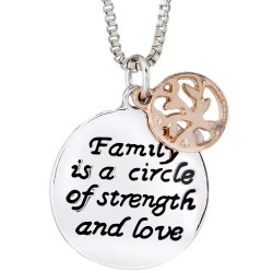 N90 Family is a Circle Stamped Necklace