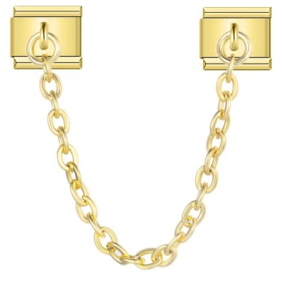 CT7547 Black Music Note Gold Base Italian Charm