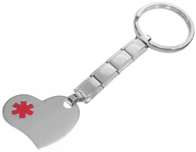 Keychain Red Medical Symbol on Heart